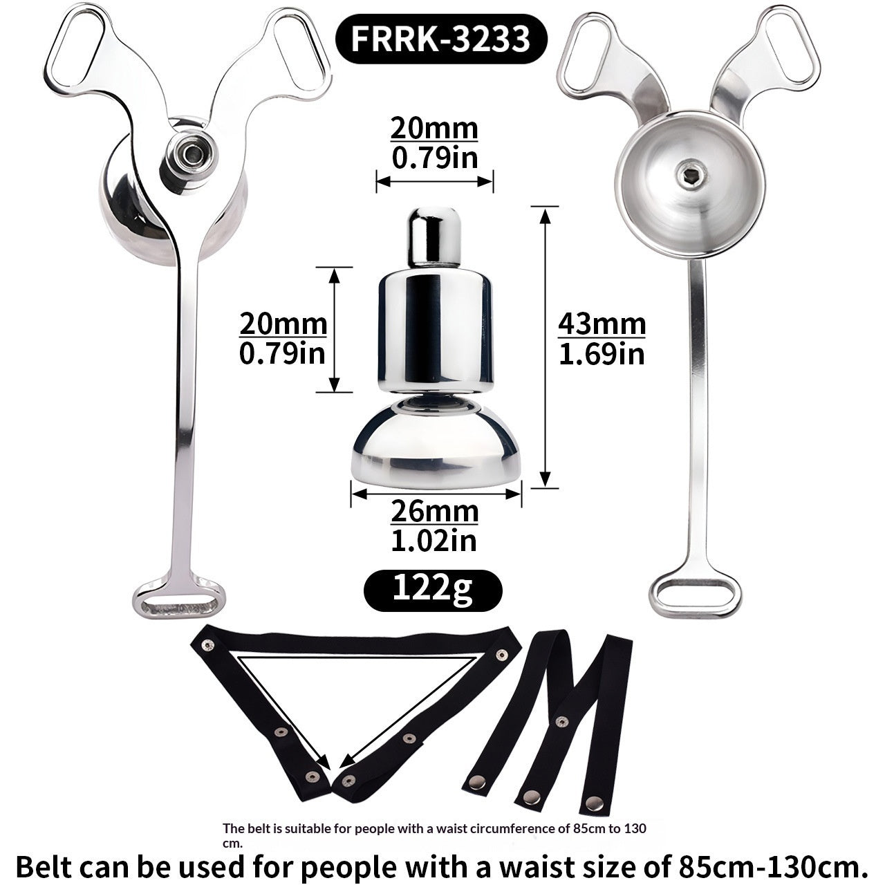 FRRK3231 Compressed Binding Hook Patch Chastity Lock