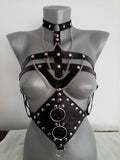 Erotic Harness with Chains and Rings – Erotic Dominance & Fetish Wear
