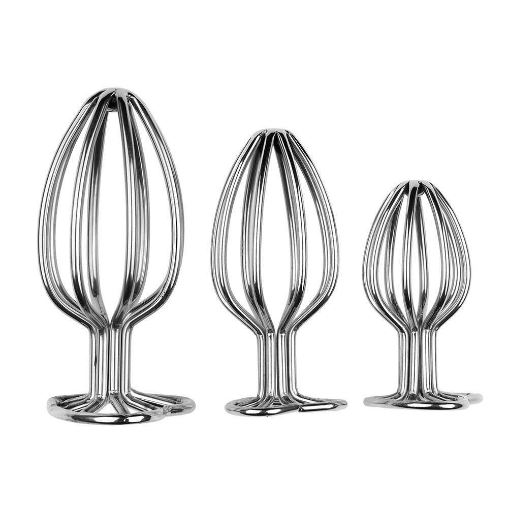 Metal Hollow Flared Dilator Toy With A Round Base